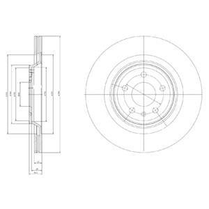 Диск тормозной Re Audi A4, Q5 Delphi BG4078