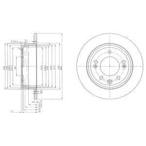 Диск гальмівний Delphi BG4082C