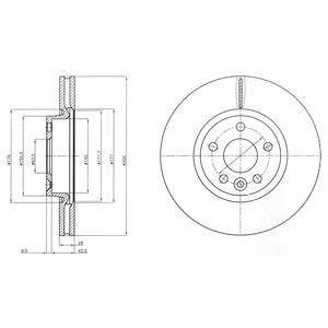 Диск гальмівний Delphi BG4094C