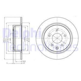 Диск гальмівний Delphi BG4108C