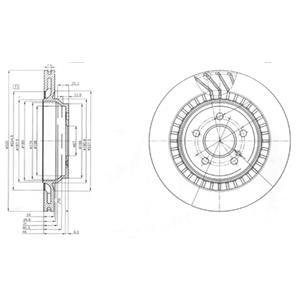 Тормозной диск 2шт в упаковке Delphi BG4144