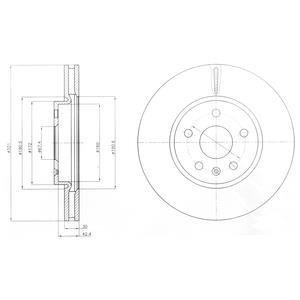 Гальмiвнi диски Delphi BG4189C