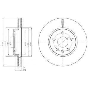 Диск гальмівний Delphi BG4191C