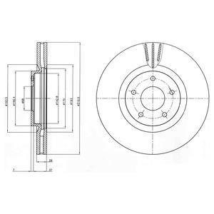 Диск гальмівний Delphi BG4231C