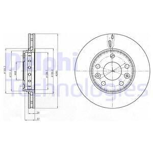 Диск гальмівний Delphi BG4265C