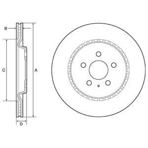 Гальмiвнi диски Delphi BG4643C