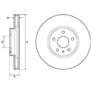 Тормозной диск Delphi BG4702C