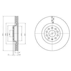 Диск гальмівний Delphi BG9109C