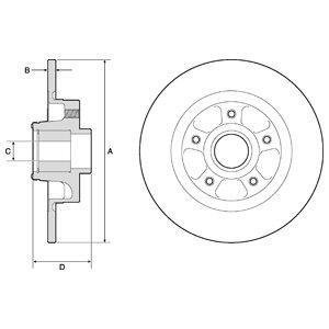 Гальмівний диск з підшипником Delphi BG9132RS