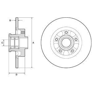 Гальмвний диск з пдшипником Delphi BG9190RSC