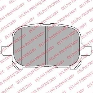 Комплект гальмівних колодок з 4 шт. дисків Delphi LP1144