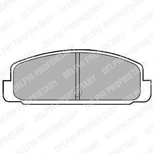 Колодки тормозные зад. Delphi LP401