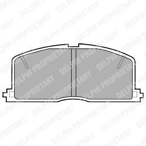 Комплект гальмівних колодок з 4 шт. дисків Delphi LP460