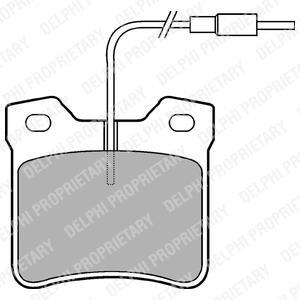 Комплект гальмівних колодок з 4 шт. дисків Delphi LP667