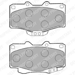 TOYOTA колодка гальмів.передн.Hilux II,LandCruiser,VW Taro,BMW E38 740 Delphi LP854