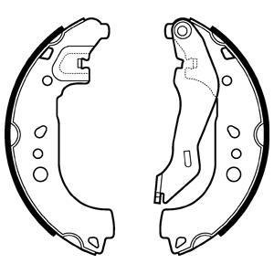 Комлект тормозных накладок Delphi LS2107