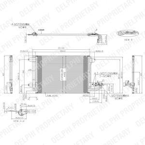 Радiатор кондицiонера Delphi TSP0225482 (фото 1)