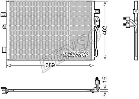 Конденсер кондиціонера DENSO DCN09145 (фото 1)