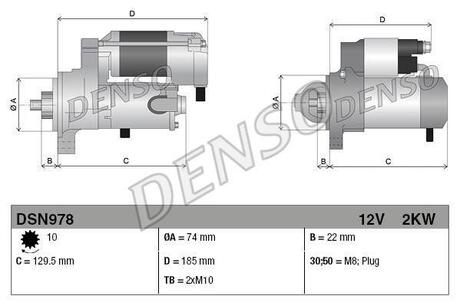 Стартер DENSO DSN978 (фото 1)