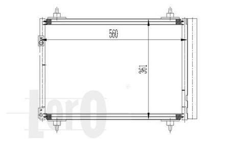 Радіатор кондиціонера Citroen Berlingo 1.6 HDI 08- DEPO 009-016-0016 (фото 1)