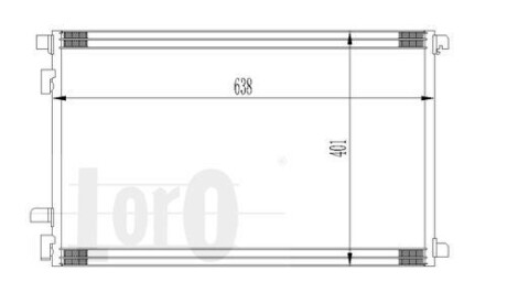 Радіатор кондиціонера Renault Megane II/Scenic II 1.4-2.0/1.5D/1.9D 02- DEPO 042-016-0015 (фото 1)