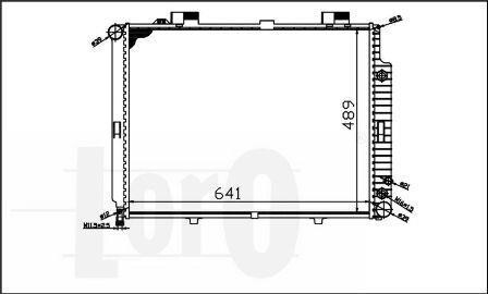 Радіатор охолодження двигуна E-CLASS W 210/E 200 DIESEL 95- DEPO 054-017-0045 (фото 1)