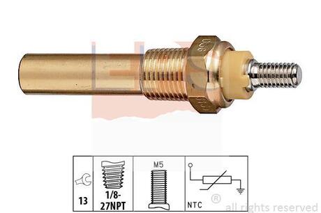 Датчик температури (оранж.) Ford Sierra 2.3D 82-86 EPS 1830135