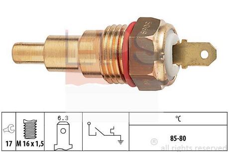MITSUBISHI Температурный датчик включения вентилятора радиатора Lancer,Colt 84- EPS 1.850.068