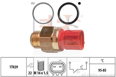 Термовимикач вентилятора радіатора EPS 1.850.149
