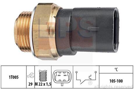 Датчик включення вентилятора (105-100°C) Opel Omega 2.3D -94 2.5i 24V 99- 3.0i 87-99 EPS 1.850.241