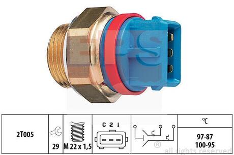 Термовыключатель вентилятора радиатора EPS 1 850 631