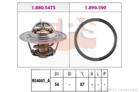 Термостат VAG A3/A4 2.0 TDI 2003- Seat Altea/Toledo 2.0 TDI 2004- Skoda Octavia 2.0 TDI 2004- EPS 1.880.547