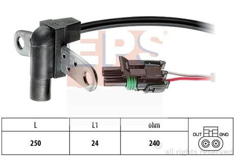Датчик положения коленвала EPS 1.953.008