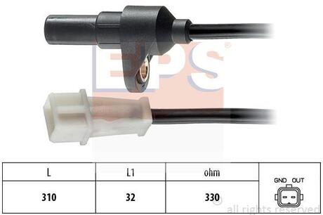 Датчик положення к/вала Renault Safrane II 2.5 96-00 /Volvo 850, 960, C70, S70, S90, V70, V90 90-02 EPS 1.953.142