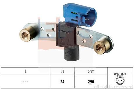 Датчик положення колінвала Renault Clio/Espace/Laguna 00- EPS 1.953.545