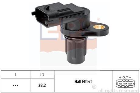 ДАТЧИК ПОЛОЖЕНИЯ РАСПРЕДВАЛА EPS 1.953.573 (фото 1)