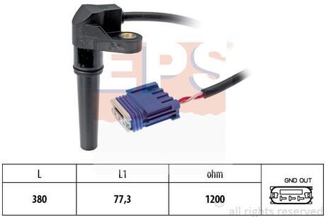 Датчик положення к/вала Citroen C5, C8, Xsara /Peugeot 206, 307, 406 /Renault Clio, Kangoo, Laguna 1.6-2.0 EPS 1.953.618