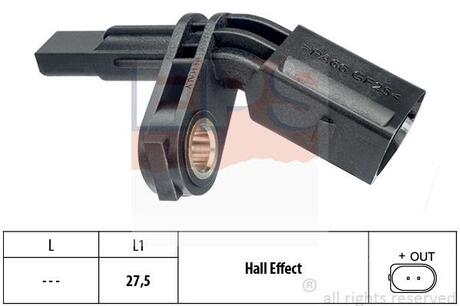 Датчик ABS перед лiвий VW T-5 / Skoda Octavia EPS 1.960.007