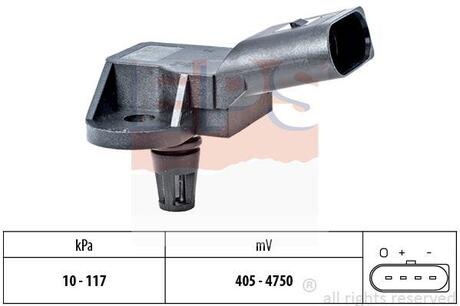 Датчик тиску повітря в впускному коллекторі Audi A4/A6/Q5/Q7 Skoda Fabia/Octavia VW Golf/Passat 07- EPS 1.993.157