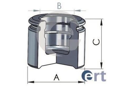 JEEP Поршень суппорта CHEROKEE 2.4 01-08, CHEROKEE 3.7 01-07, WRANGLER II 4.0 98-07 ERT 151524-C