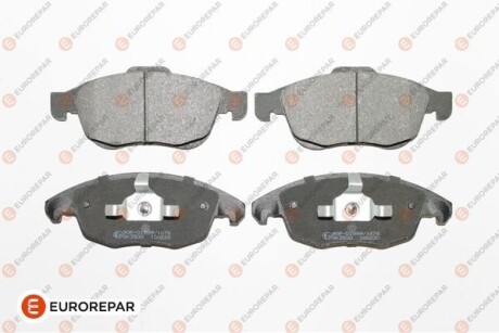 Тормозные колодки передние CITROEN BERLINGO, C4 GRAND PICASSO I, C4 II, C4 PICASSO I, DS4, DS5 PEUGEOT 5008, PARTNER, PARTNER TEPEE 1.2-1.8 10.06- Eurorepar 1617272980