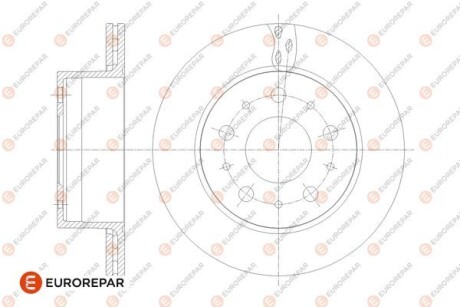 Диск тормозной задний Jamper3-Boxer3 DIAM 300 EP 22 05,12,2013- Eur Eurorepar 1676014480