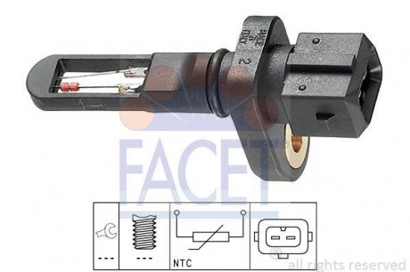 Датчик температуры впускаемого воздуха FACET 10.4001