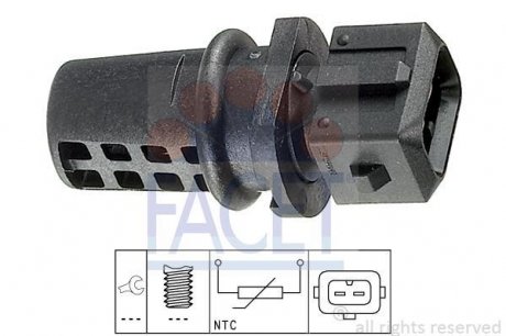 Датчик температуры впускаемого воздуха FACET 10.4008