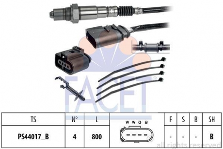 Лямбда-зонд Audi Skoda Fabia/Octavia/ VW Bora/Golf 1.0-3.2 9 FACET 10.8253