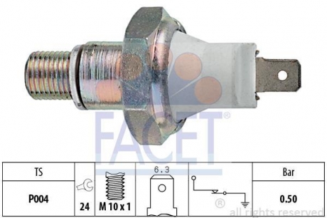 Датчик давления масла Ford Scorpio/Land Rover 2.4/2.5 TD/TDI FACET 7.0119