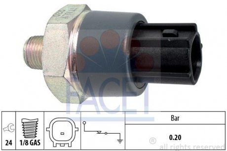 Датчик давления масла FACET 7.0166
