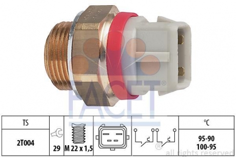 Датчик включения вентилятора Escort/Mondeo/Scorpio 1.6-3.0 9 FACET 7.5682