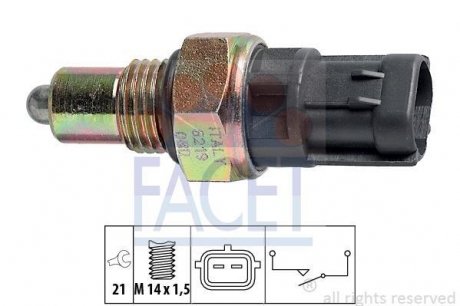 Датчик включения заднего хода FACET 7.6219 (фото 1)