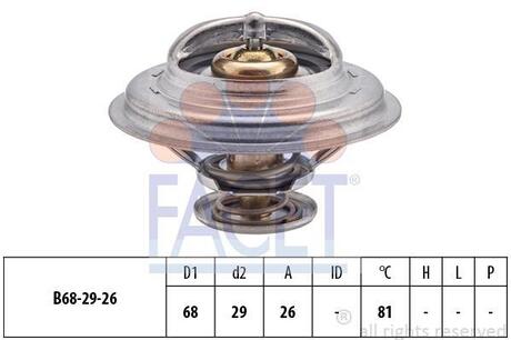 Термостат системи охолодження FACET 78250S